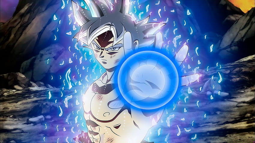  Goku Ultra Instinto y fondo, Goku Ultra Instinto, Fondo de pantalla HD