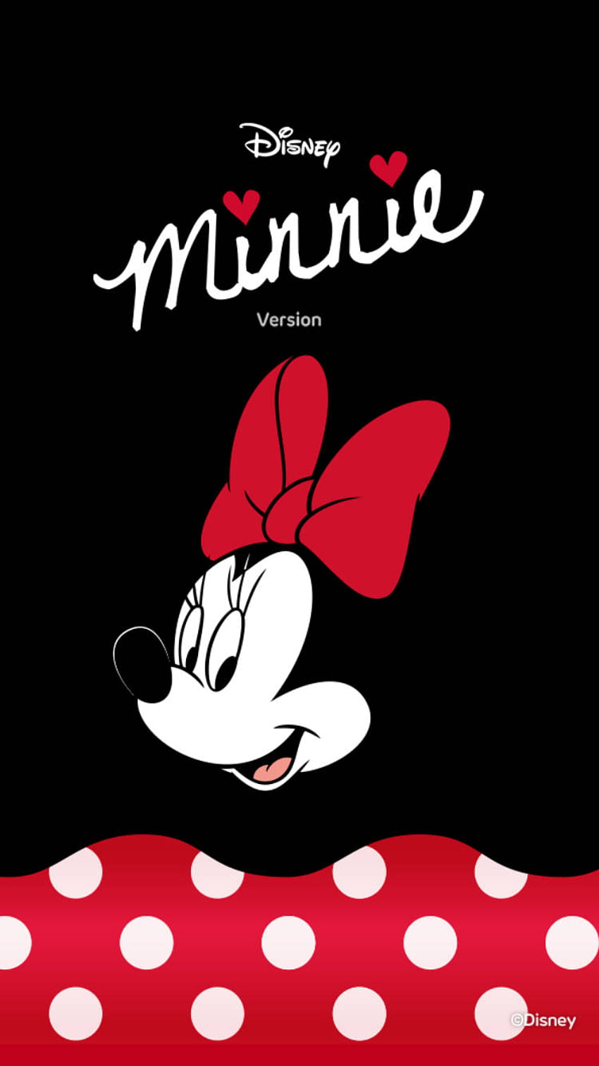 Minnie Mouse & Background For, Black Minnie Mouse HD phone wallpaper