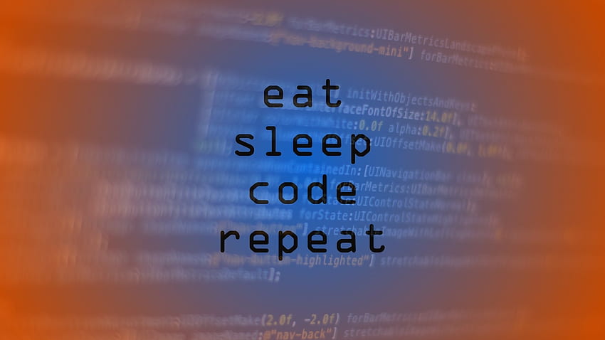 Ripetizione del codice Full Eat Sleep. Moca Sfondo HD