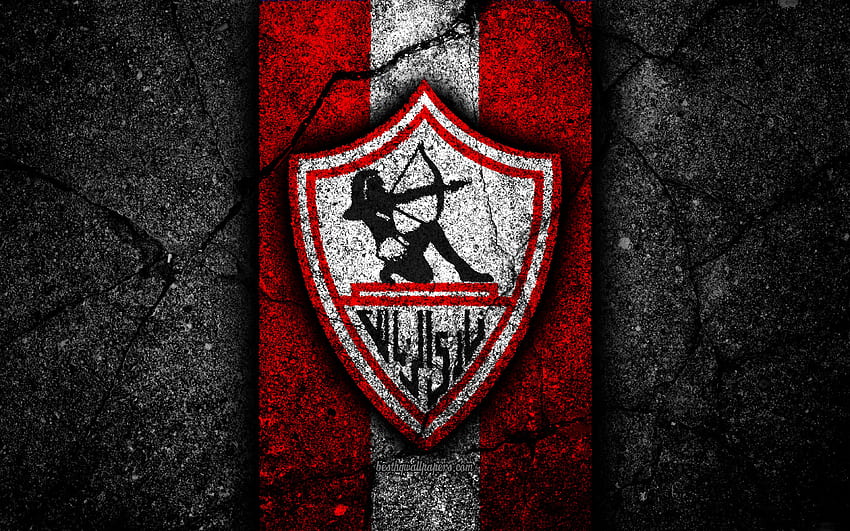 Fc Zamalek, Logo, Egyptian Premier League, EPL - Zamalek - - Tapeta HD