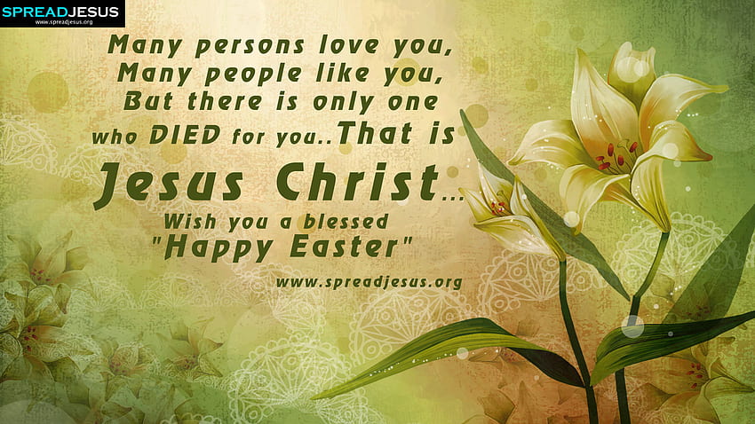Wish You A Blessed Happy Easter EASTER GREETINGS, Jesus Easter HD wallpaper