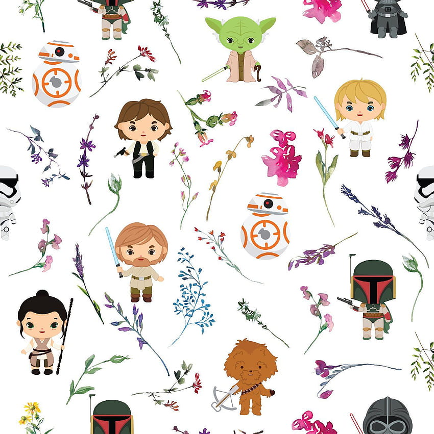 Star wars fabric, floral fabric, cotton fabric, knit fabric, fabric by the yard, licensed fabric, Yod. Star wars fabric, Star wars , Star wars background, Star Wars Pattern HD phone wallpaper