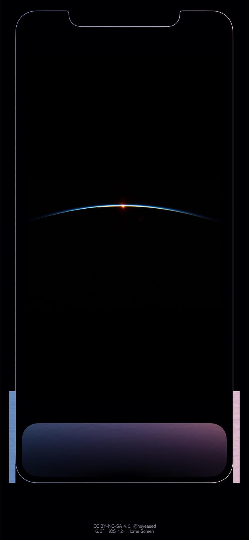 곡선(댓글의 잠금 화면 링크). 아이폰X HD 전화 배경 화면