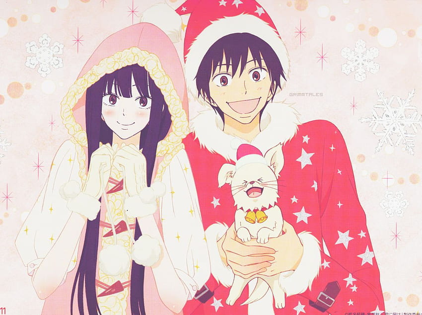 adorable, amazing, anime, art, beautiful - inspiring, Kawaii Christmas Anime HD wallpaper