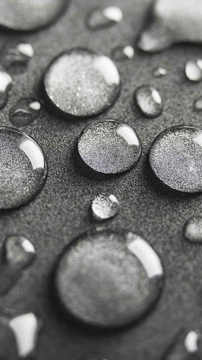 Water Drop Notch, Silver Water Drops, silver, water drops HD phone wallpaper