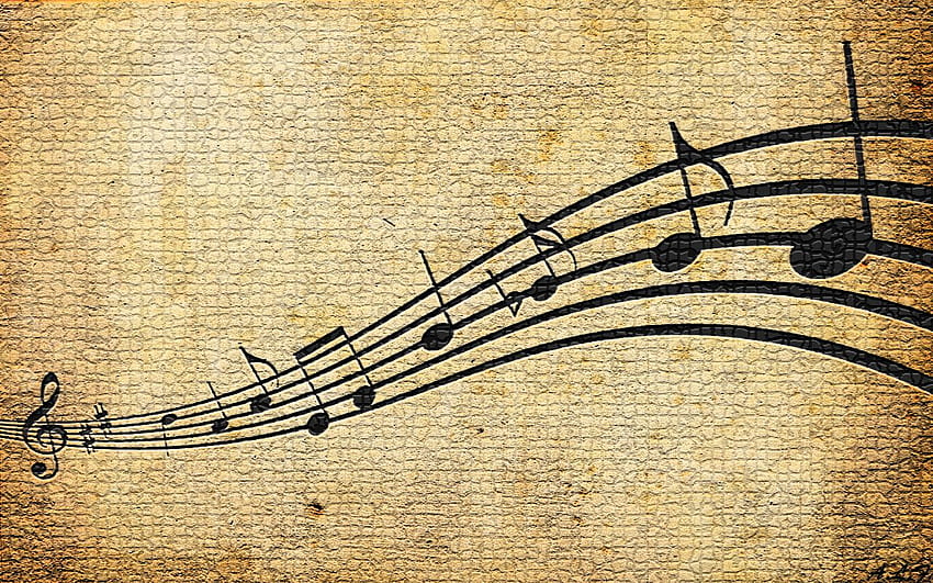 Ilustrasi catatan musik, musik, Catatan Musik Wallpaper HD