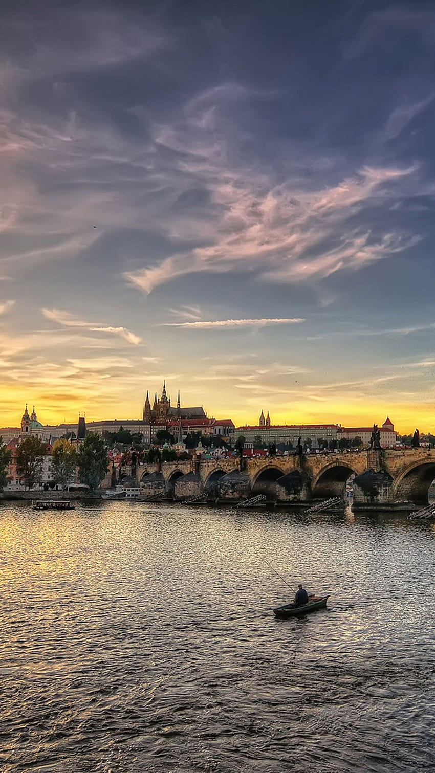 Picture Czech Republic Town square Prague Square Night 1920x1080