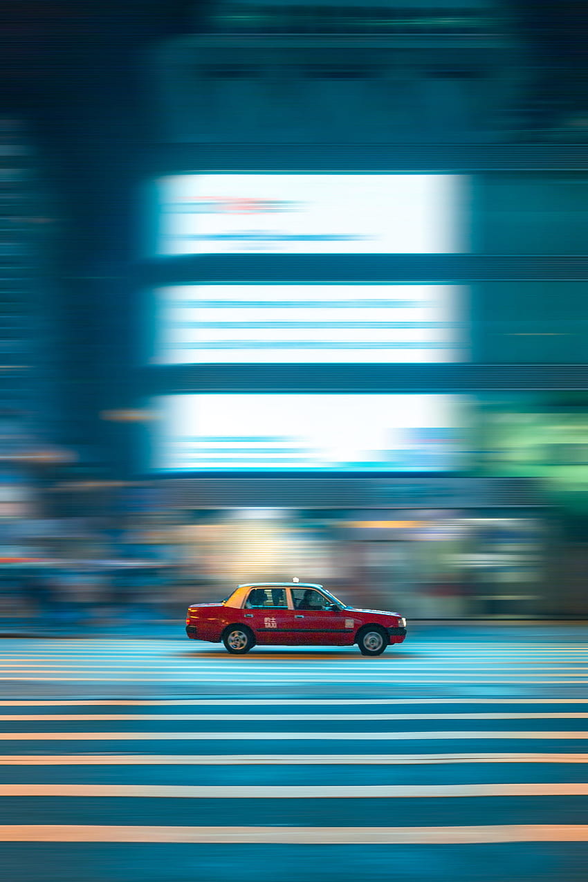 1290x2796px, 2K Free download | Taxi, Cars, Shine, Light, Car, Blur ...