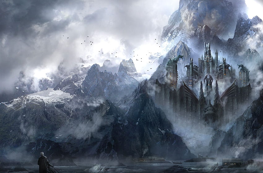 Песен от лед и огън, локации на Game of thrones, замък Dragonstone HD тапет