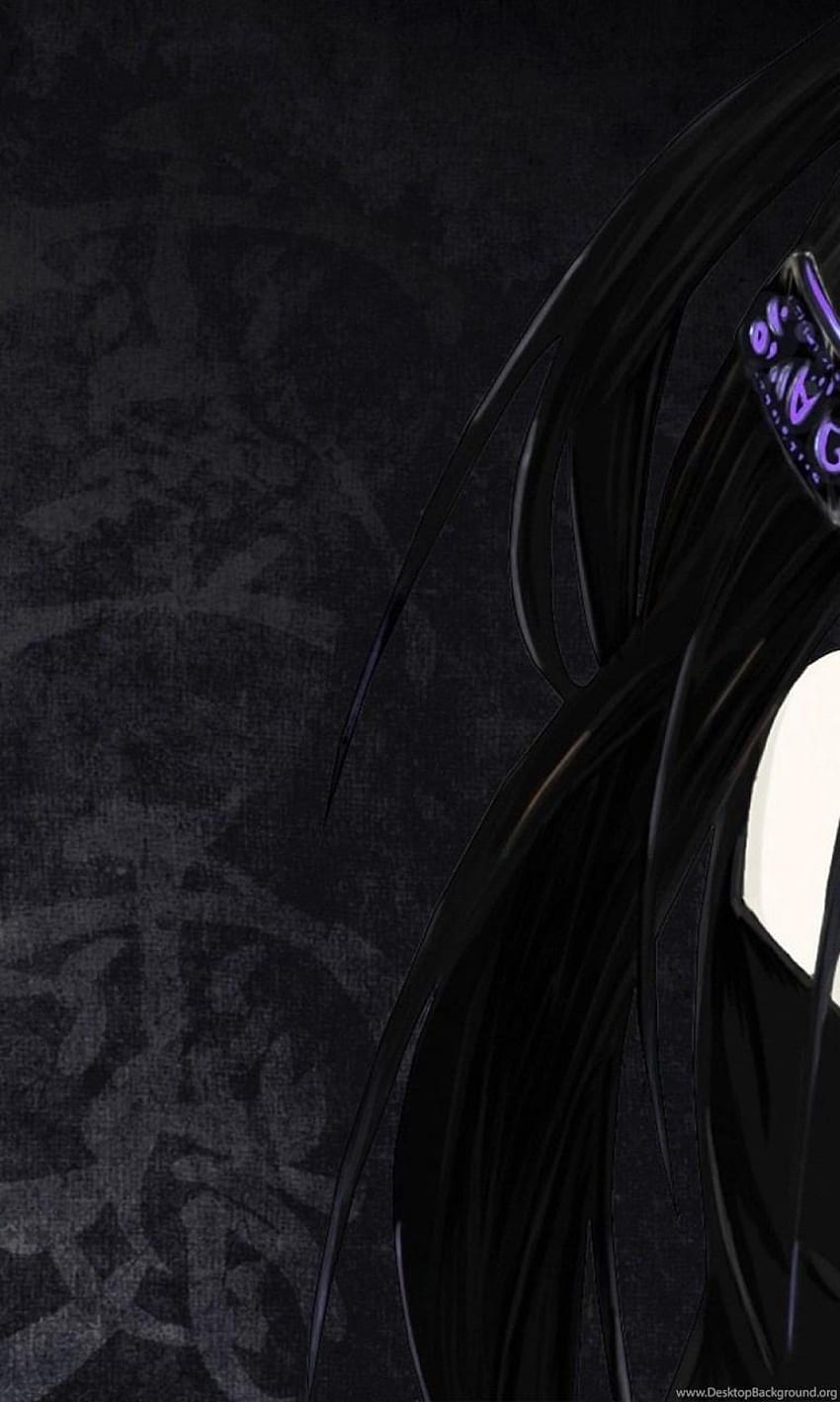 Dark Anime Girl, Cool Dark Anime Girl HD phone wallpaper