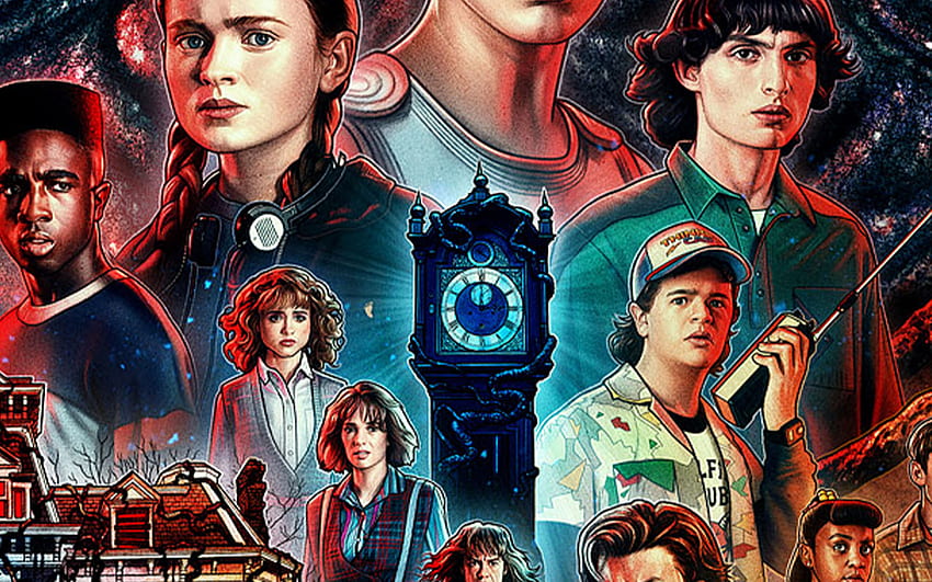Stranger Things Season 4 All Characters Poster Ultra Mobile [] for your ...