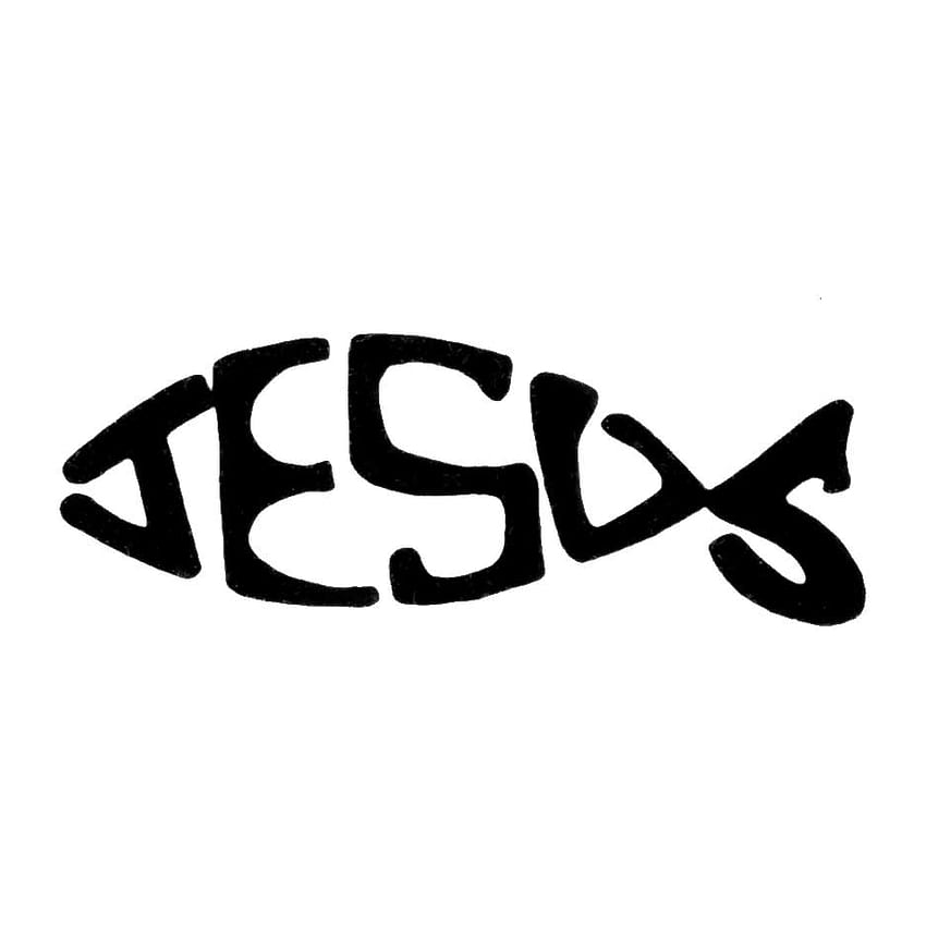 Simbolo del pesce cristiano, simbolo del pesce cristiano png, ClipArt nella libreria di clipart, Jesus Fish Sfondo del telefono HD
