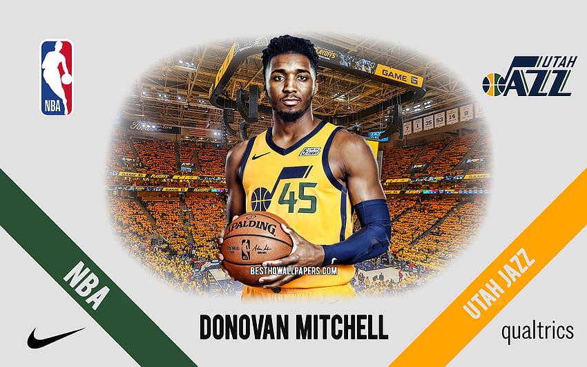 Donovan Mitchell, NBA, ยูทาห์ แจ๊ส, มิตเชลล์ วอลล์เปเปอร์ HD