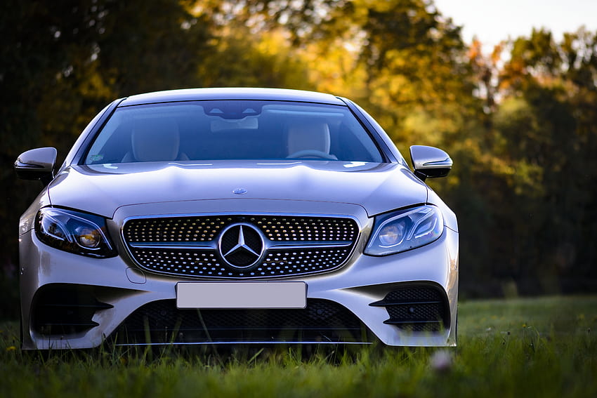 Car, Cars, Front View, Mercedes-Benz, Mercedes, Modern, Up To Date, Silver, Silvery HD wallpaper