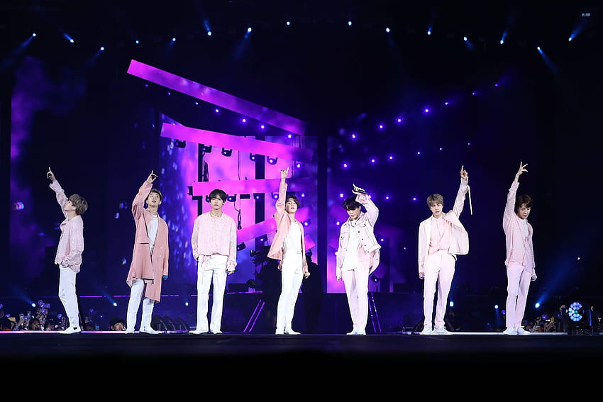 Recensione del concerto dei BTS al MetLife Stadium: perché le superstar del K Pop non sono come gli altri gruppi, BTS Purple Ocean Sfondo HD