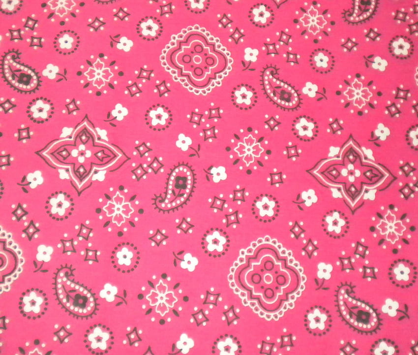 PINK BANDANA FABRIC TWO YARDS UNCUT by Gothic61 on Etsy [] for your ...