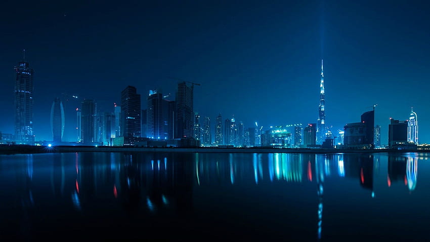 Dubai Night Skyline dubai Skyline At Night—– HD wallpaper