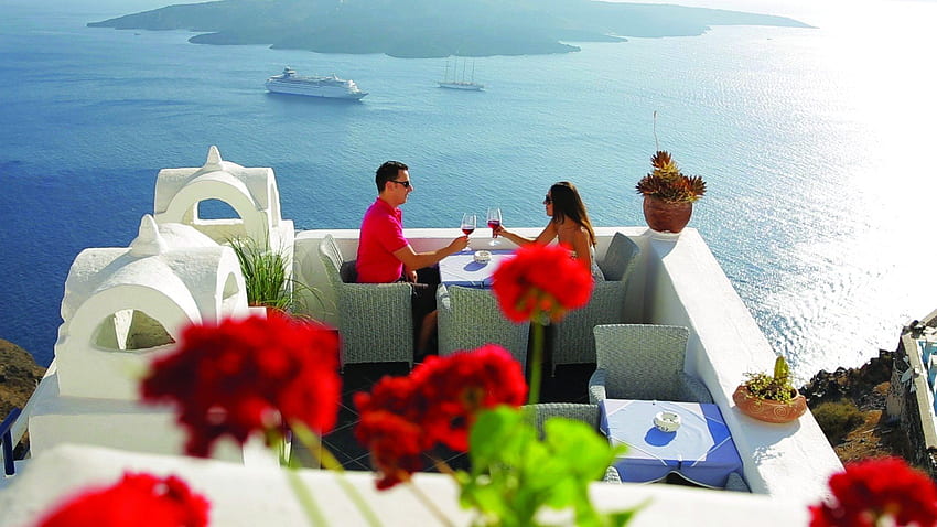 Cruising in the Aegean and the Greek islands, Romantic Greece HD wallpaper