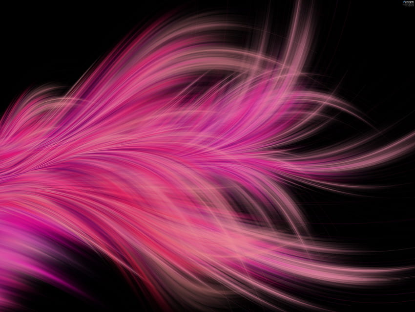 Abstract hair, flowing background, Purple Pink and Black HD wallpaper