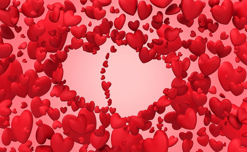 Liburan, Hati, Cinta, Penerbangan, Lot, Hari Valentine Wallpaper HD