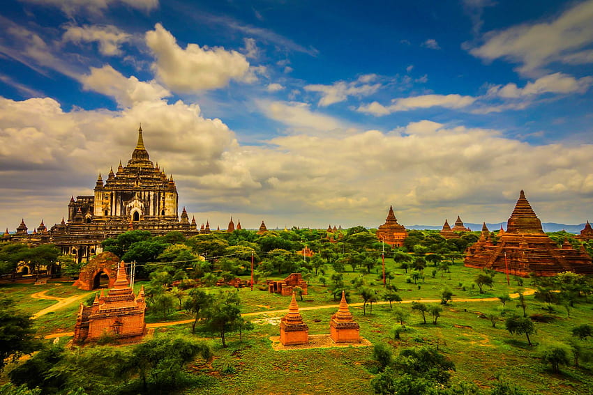 Kuil Bagan, Myanmar Wallpaper HD