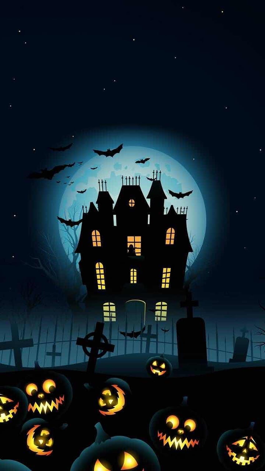 iPhone et Android : Haunted House Halloween pour iPhone et Android, Haunted House iPhone Fond d'écran de téléphone HD