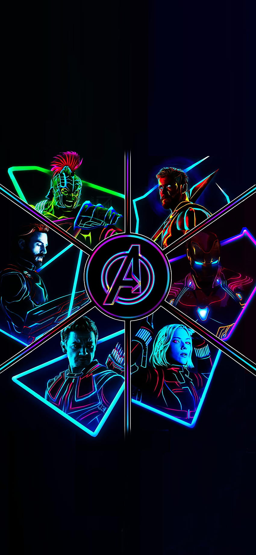 Avengers Phone, Blue Avengers HD phone wallpaper