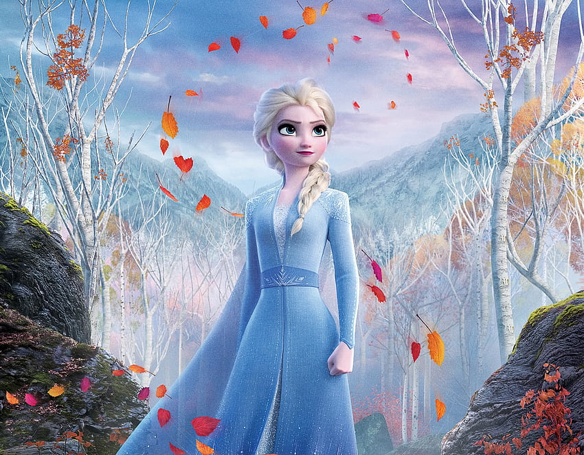 Snow Queen Elsa แช่แข็ง 2 หนังปี 2019 วอลล์เปเปอร์ HD
