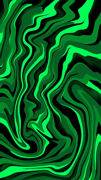 GREEN LAVA LAMP Ambient Video Wall Art, fluid magma abstract HD ...