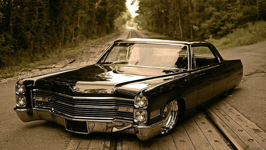 Carro cromado precioso legal - antigo Cadillac DeVille, Custom Cadillac papel de parede HD