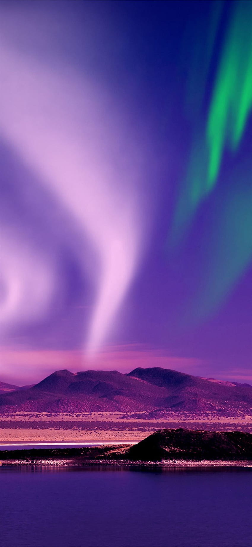 Best Northern lights iPhone 11, Purple Northern Lights HD phone wallpaper