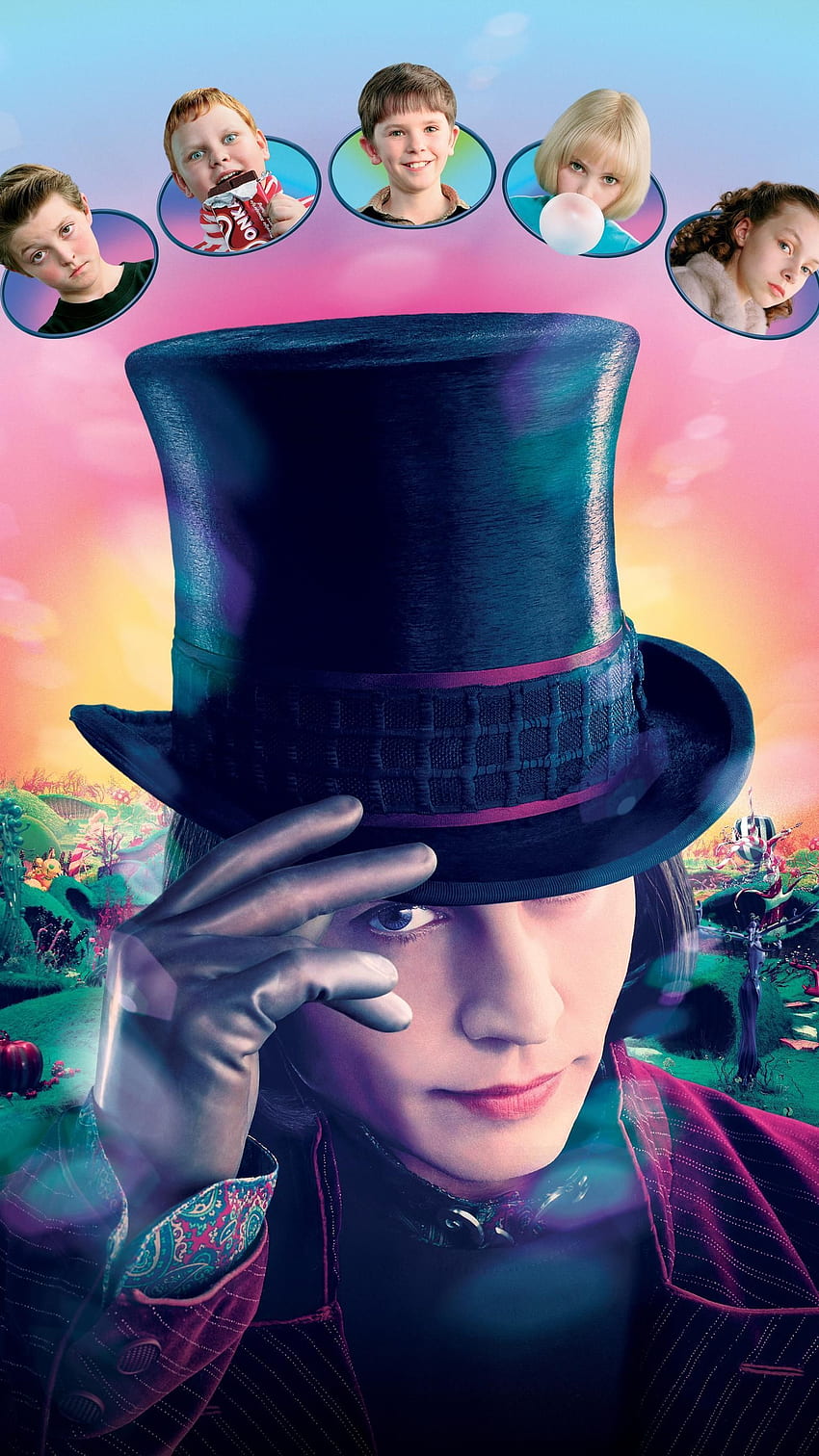 Charlie and the Chocolate Factory (2005) Phone . Moviemania. Johnny depp movies, Chocolate factory, Good movies HD phone wallpaper