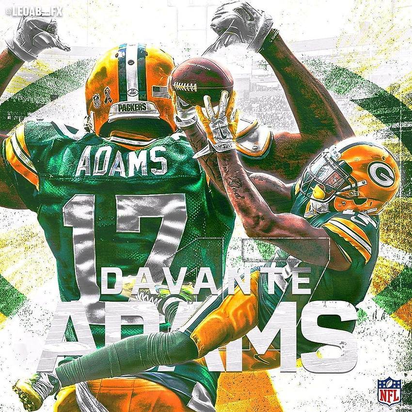 Leo on Instagram: “The most requested player since I started doing NFL designs, I present to you Davante Adams. Nfl, Nfl football , Nfl football art HD phone wallpaper