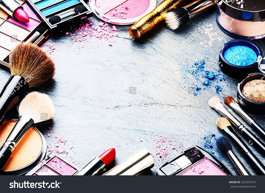 Cosmetics Background. Cosmetics, Colorful Makeup HD wallpaper