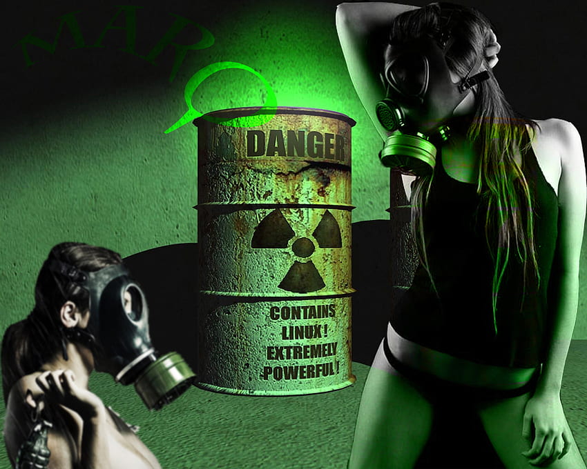 Toxic Girl, máscara, gas, peligro, niña, tóxico fondo de pantalla