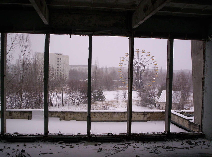 Prypeć, Czarnobyl, zapomniany, Ukraina, architektura, katastrofa, budynki, opuszczony, zagubiony, złamany, rozdarty, miejski rozkład Tapeta HD