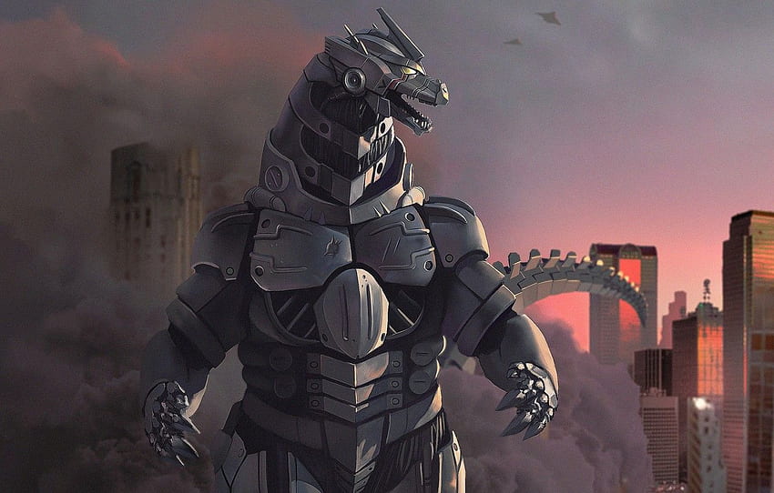 Figure Monster Background Godzilla Art Art, Mechagodzilla 2021 HD wallpaper
