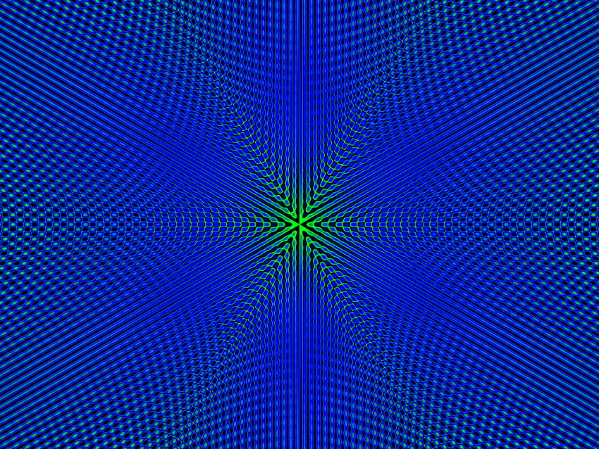 Fraktal, pola biru, minimal Wallpaper HD