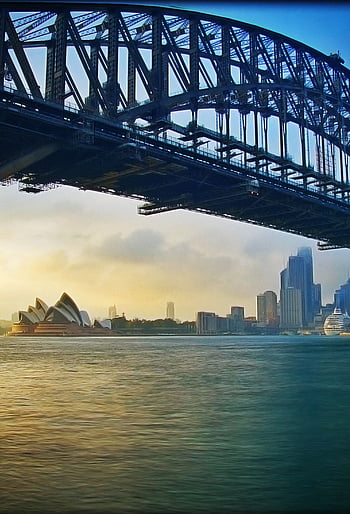 Sydney Harbour Bridge Wallpaper 4K, Illuminated, Australia, #2137
