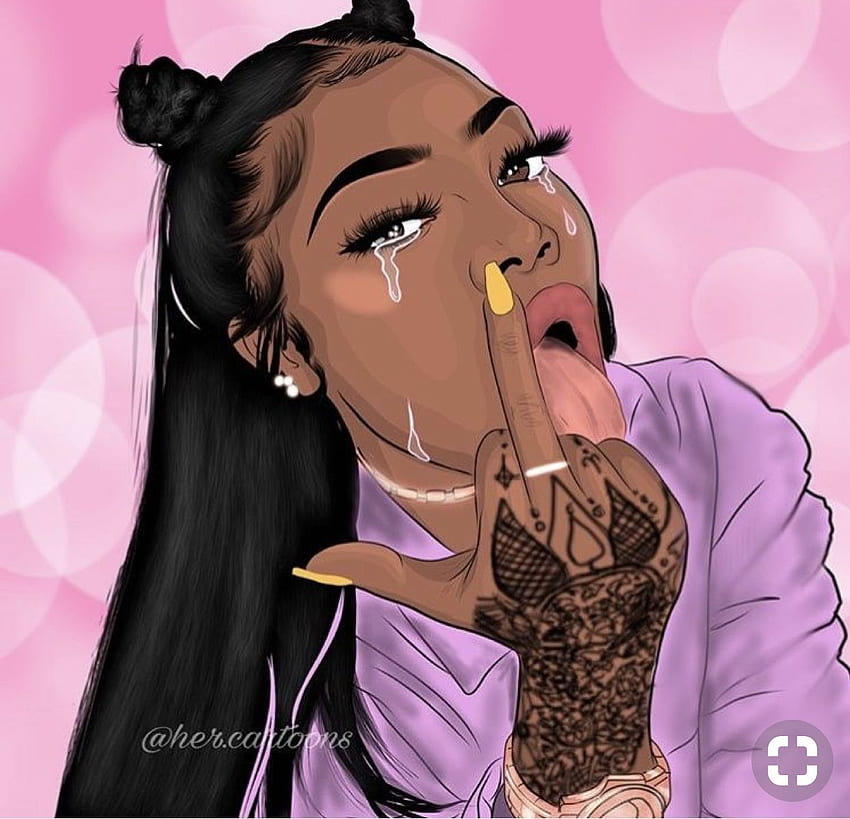 This is a mood. Black girl art, Black girl cartoon, Black girl magic art, Dope Girl Drawings HD wallpaper