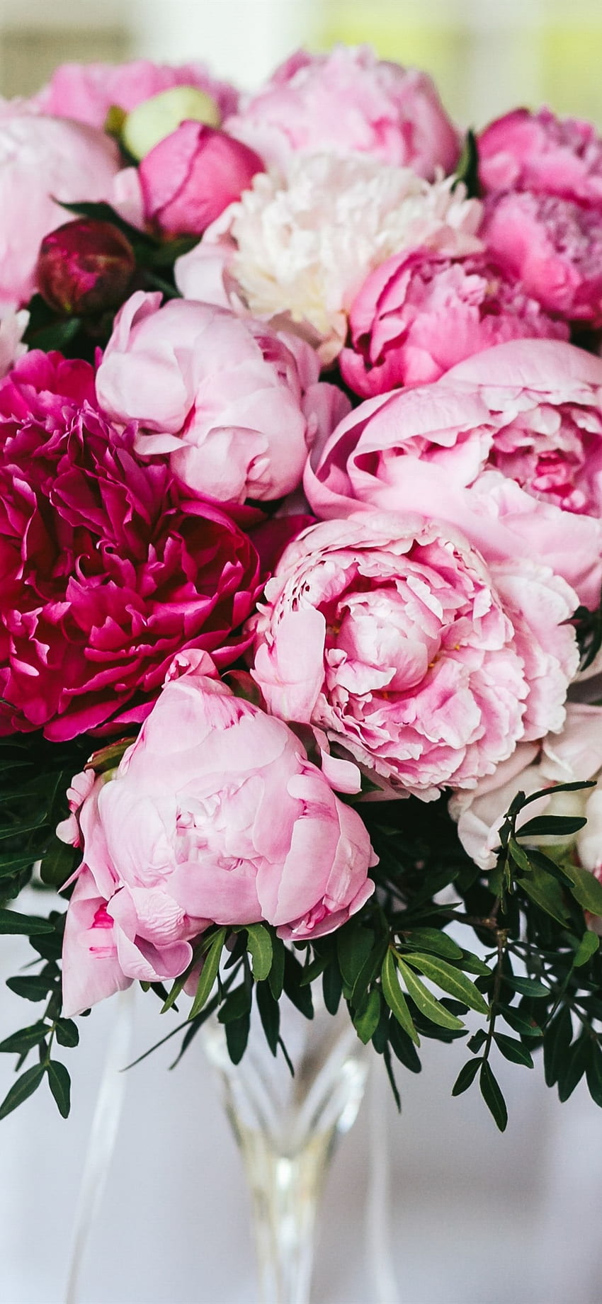 Iphone Pink Peonies Flowers Bouquet Hazy Peony Iphone X Peonies Iphone Hd Phone Wallpaper