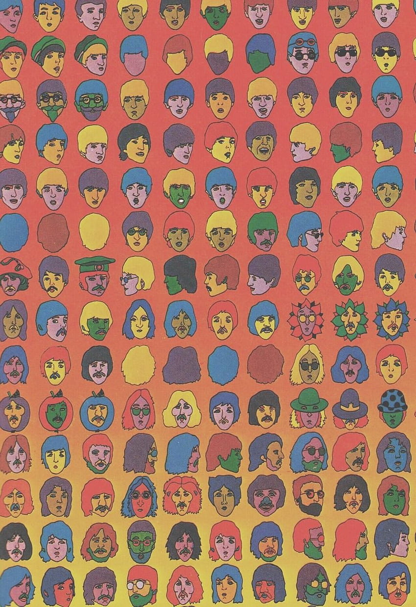 background, The Beatles Psychedelic HD phone wallpaper