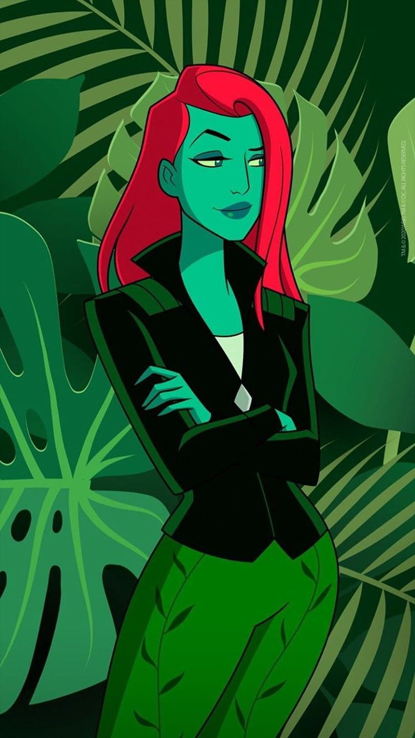 Poison Ivy Cartoon HD phone wallpaper