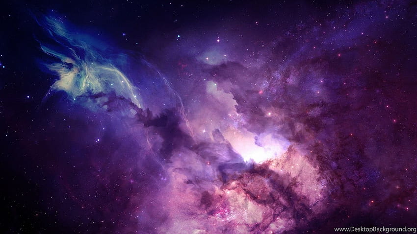 Background Purple Galaxy Space Sky Stars In Blue, Pink Color. Background HD wallpaper