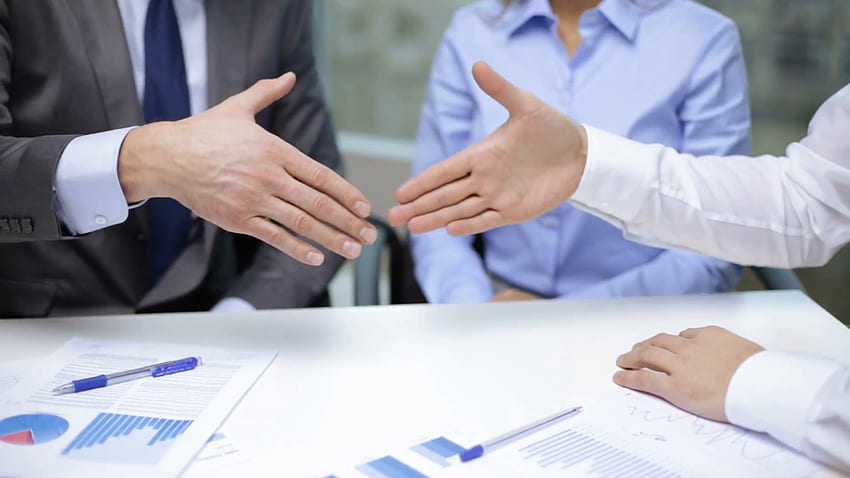 Business-Handshake-Konzept - Geschäftsmann-Handshake - & Hintergrund, Handshake HD-Hintergrundbild