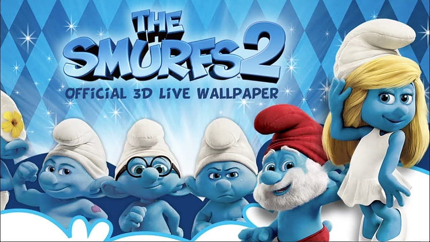 Os Smurfs 2 3D ao vivo papel de parede HD