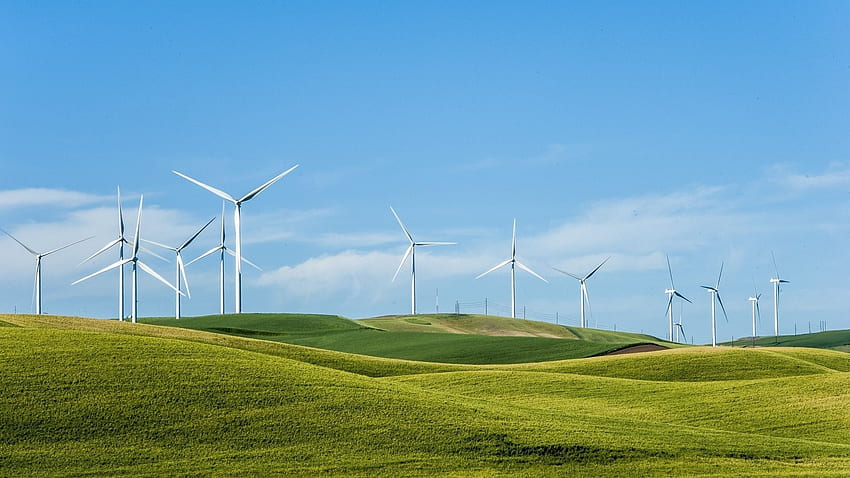 風力タービン 21534 px 高解像度 . 再生可能エネルギー資源、再生可能エネルギー源、風力タービン、クリーンエネルギー 高画質の壁紙
