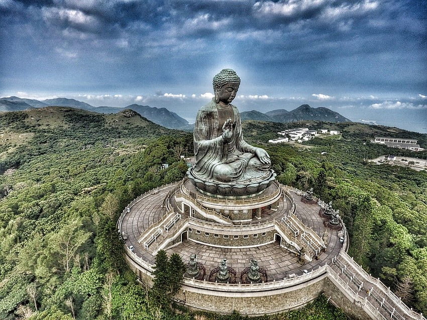 Big Buddha, Hong Kong HD wallpaper