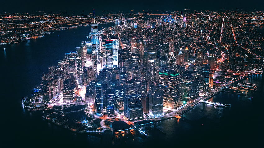 다운 타운 맨하탄, 건축, 고층 빌딩, 맨해튼, 뉴욕시, 이스트 리버 HD 월페이퍼