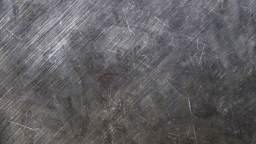 Permukaan Tekstur Logam Tergores, Metalik Abu-abu Wallpaper HD
